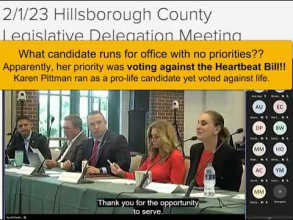2023 Hillsborough Legislative Delegation Meeting- Karen Pittman's Priorities